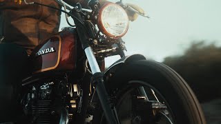 Custom Honda Cb500 T Sakura 1975. Brat Style With Engravings