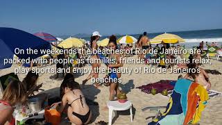 Saturday afternoon at Copacabana beach, Rio de Janeiro, Brazil