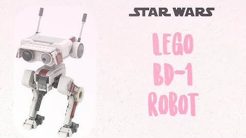 Timelapse of building Lego robot BD-1