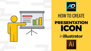 How to Make Presentation Icon in illustrator | Icon Maker | Adobe Illustrator Tutorial