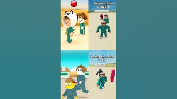 He pranked himself in Roblox Squid Game 😂 #roblox #funny #squidgameroblox #squidgame #squidgame2