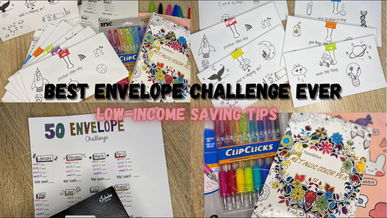THE BEST 50 ENVELOPE CHALLENGE (perfect for low income individuals)