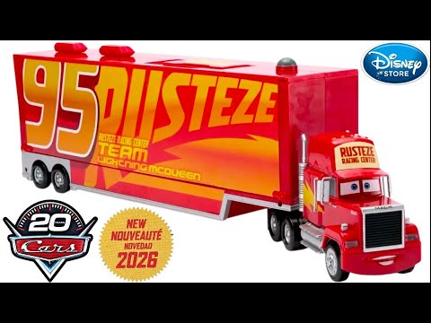 Disney Cars 1:43 Rust-Eze Racing Centre Team Lightning McQueen Mack Exclusive 
