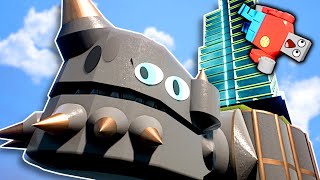 Tower Survival On A Giant Monster - Brick Rigs Multiplayer Gameplay
