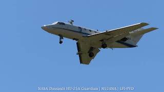 NASA Dassault HU-25A Guardian Arrival in Providence