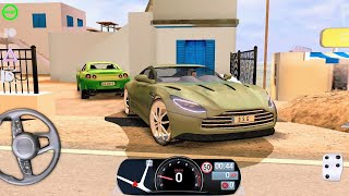 Driving School Sim - Aston Martin DB11 Car Driving in Santorini - Car Games Android Gameplay screenshot 1