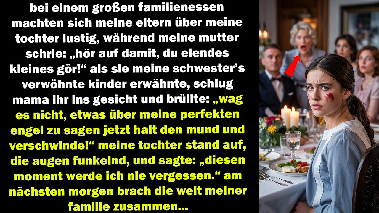 meine eltern demütigten meine tochter – am nächsten morgen zerbrach ihre welt