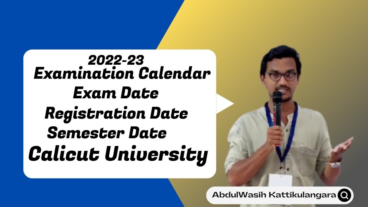 PG EXAM Dates Calicut UniversityExam DatesSemester DatesRegistration DatesACADEMIC CALENDAR
