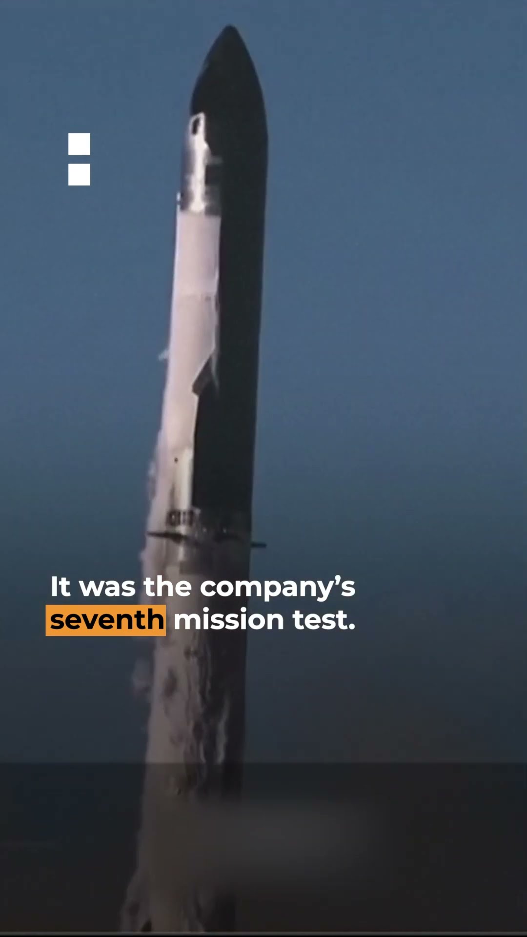 SpaceX Starship explodes, leaving a trail of fiery debris across the sky | AJ #shorts
