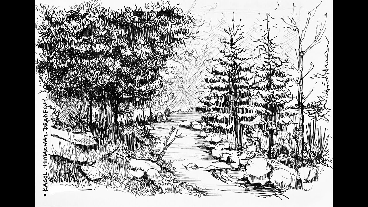 TRAVEL SKETCHBOOK #3 Himachal Pradesh, India.