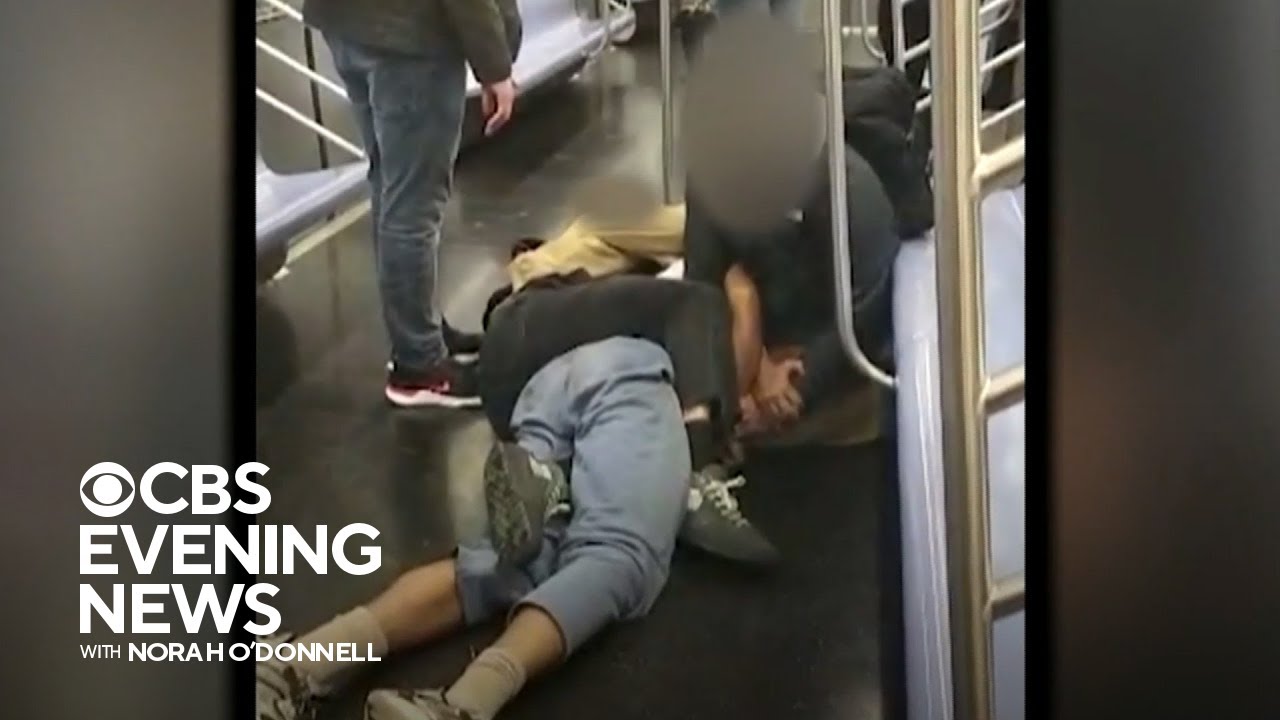 Shocking video shows vagrant being choked to death on NYC subway