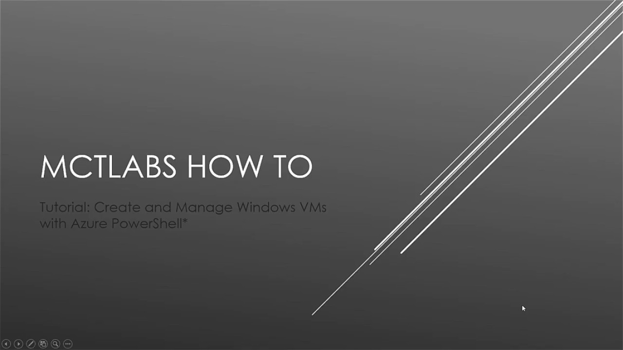 Create and Manage Windows VMs with Azure PowerShell - YouTube