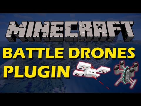 The future is here in Minecraft with Battle Drones Plugin