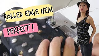Master The Perfect Rolled Edge Hem For Your Manhattan Top!