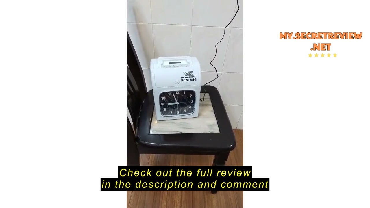 Review Ulasan MK Master King PCM-886 Time Recorder Machine Punch Card Machine 