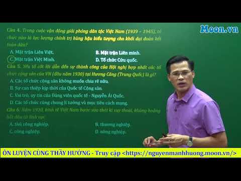 Video [ Moon.vn ] Khóa luyện đề LỊCH SỬ 2019 CỰC CHẤT của... - youtube