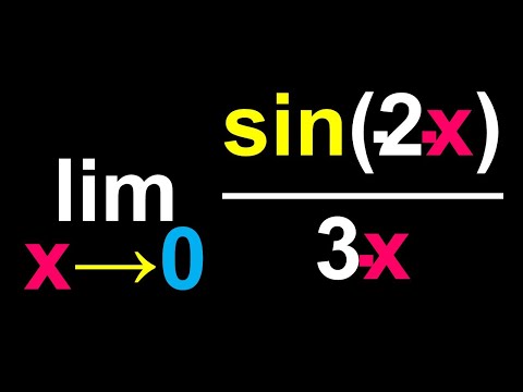 Finding the limit of sin2x/ 3x as x approaches 0, much shorter