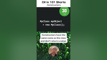 Constructors - C# for .NET in 101 Shorts - 30 /101