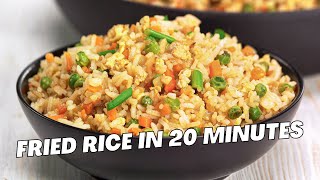 FRIED RICE. Easy Dinner in 20 Minutes. Asian Style EGG FRIED RICE Recipe by Always Yummy!