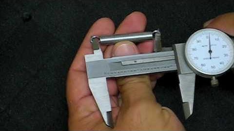 How to measure an extension spring