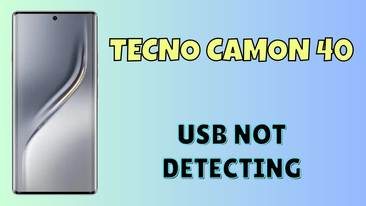 Tecno Camon 40 USB не определяется на ПК? | Простое решение проблем с USB