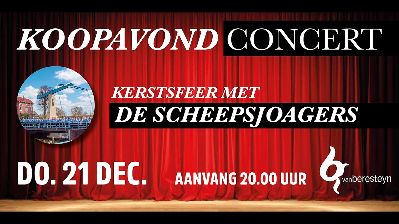 LIVE Uitvoering - Koopavondoptreden in kerstsfeer met Shantykoor de Scheepsjaogers