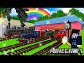 Minecraft สร้างขบวนรถไฟถ่านหินโบราณสุดสมจริง Rails Of War mod