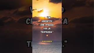💥Un VERSETTO che spazza via la TRISTEZZA 💥 #gioia #speranza #gesuèlavita #bibbia  #credere #shorts