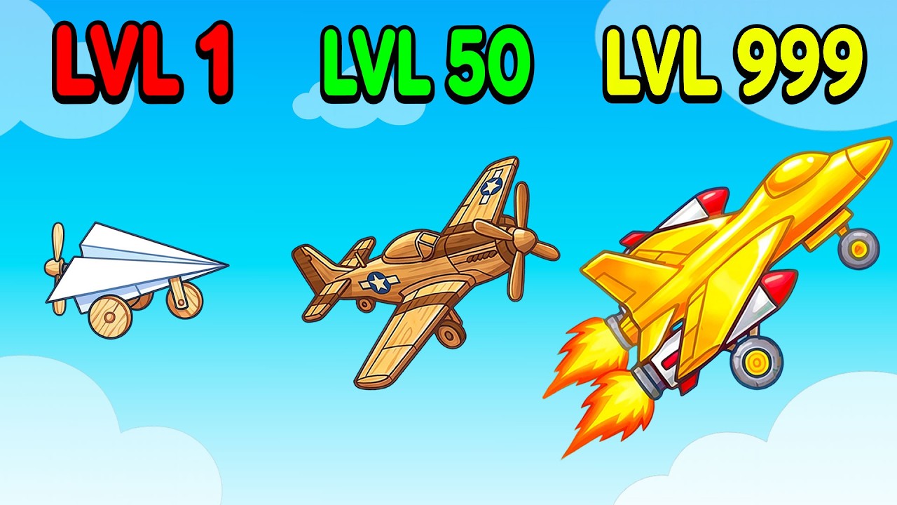Level 1 to Level 999 PLANE UPGRADES!