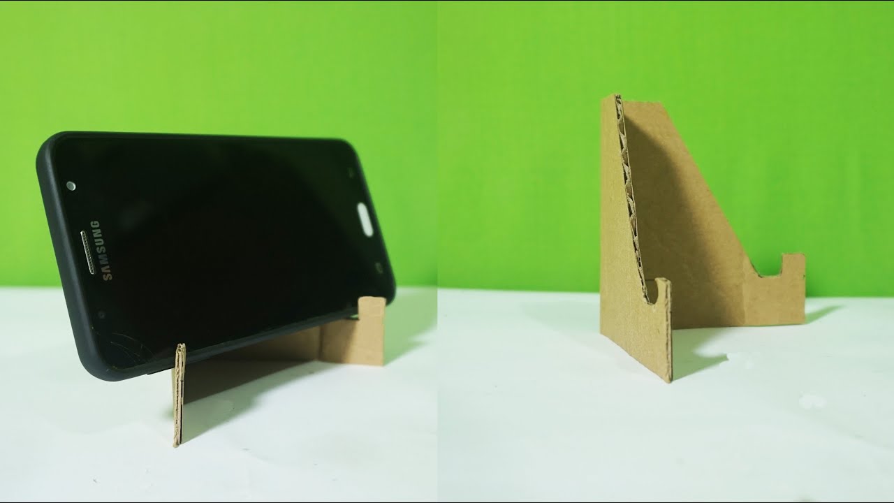 Cara Membuat Dudukan HP Sederhana dari Kardus Bekas YouTube