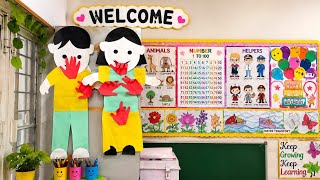 Full Classroom decoration ideas /How to decorate classroom/Pre primary classroom decoration  Guide