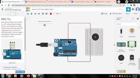 Peizo buzzer | Arduino | tone() | tinkercad |duty cycle | sound