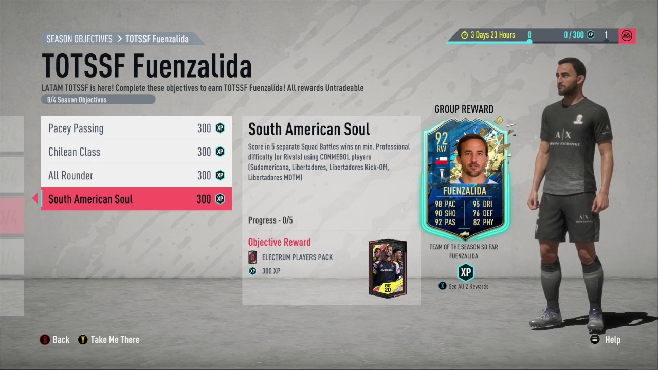 92 Fuenzalida TOTSSF OBJECTIVES FIFA 20