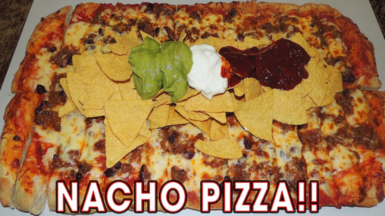 man v food cincinnati Chilli Beef Nachos Pizza Challenge in Cardiff, Wales!!