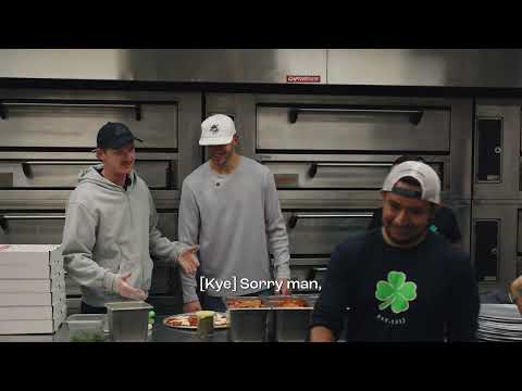Pizza Masters in Training: Kye and Lucas at Colony Grill