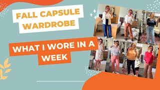 My Fall Capsule Wardrobe: What I Wore In a Week