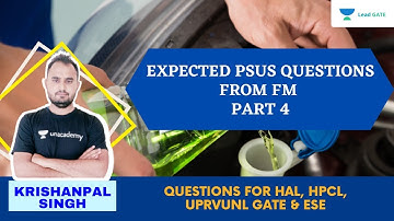 Expected PSUs Questions from FM | Part 4 | Questions for HAL , HPCL,GATE 2022 | Krishanpal Singh