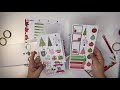 Big Happy Planner-Vertical Layout:  Poinsettias   Week 6-12