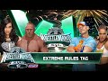 WWE 2K25 Extreme Rules Tag Match 🔥 Brock Lesnar &amp; AJ Lee vs John Cena &amp; Ronda Rousey