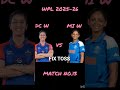 DC W VS MI W 13TH T20 Toss Prediction