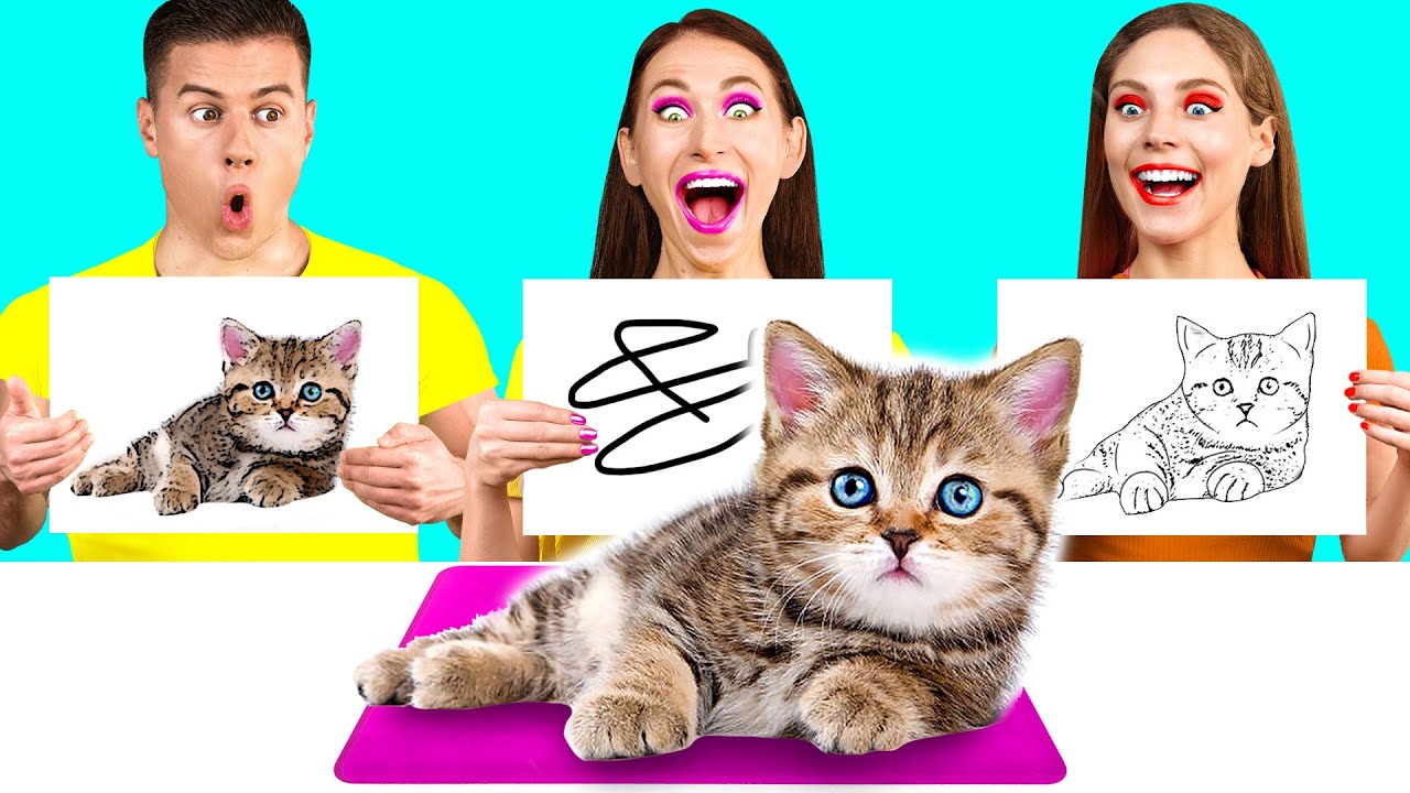 Kim Daha İyi Ödül Çizer Meydan Almak | Harika Sanat Hileleri Fun Teen