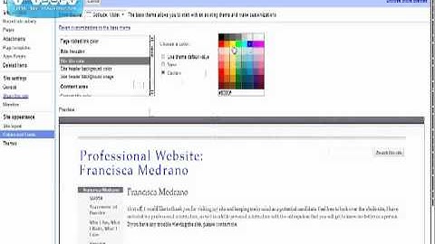 Google Sites: Changing the Color of the Site Header