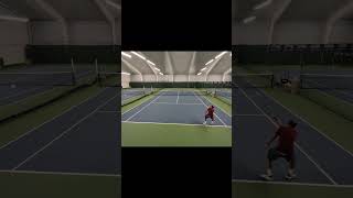 Lob clips the line #tennis  #usta #sports #tennislife