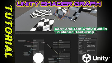 Unity How to create Shader Graph -  Easy & fast Unity built in Triplanar texturing