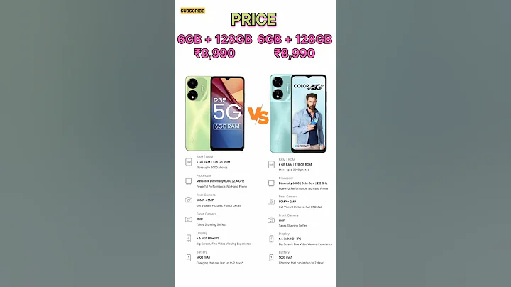 Itel p55 5G vs Itel Color Pro 5G !! itel p55 5g review 👍₹8,990 me 5g phone#technicalguruji #shorts