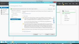 Installing Active Directory Services in Server 2012 R2