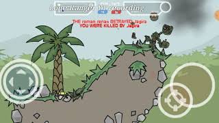 Playing mini militia / just for time pass(lone ranger) screenshot 3