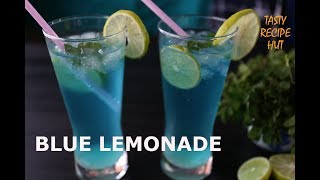 Blue Curacao Lemonade ! Instant Refreshing Summer drink ! Blue Lagoon Mocktail !