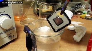 Selective gold plating removing  method.