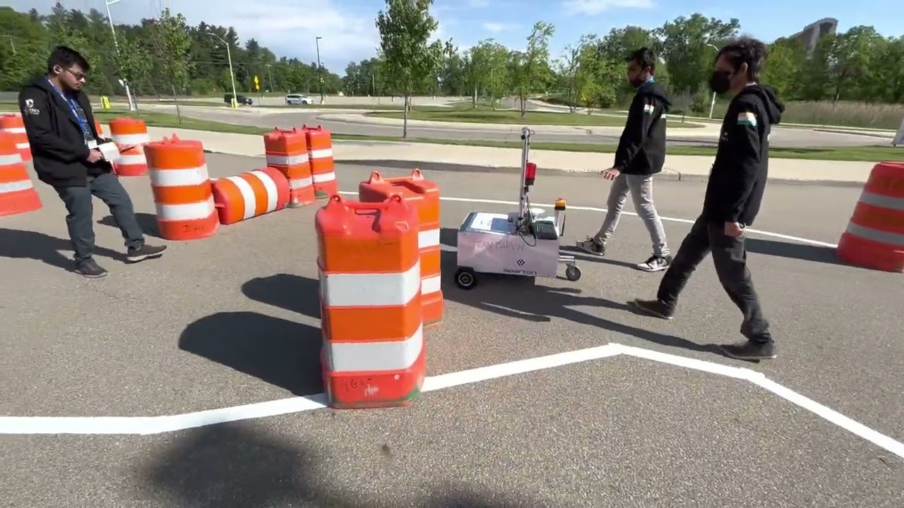 Team DARVIN IGVC 2022 - First Run on test track